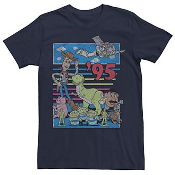 Disney / Pixar's Toy Story Men's 95 Retro Distressed Colorful Tee