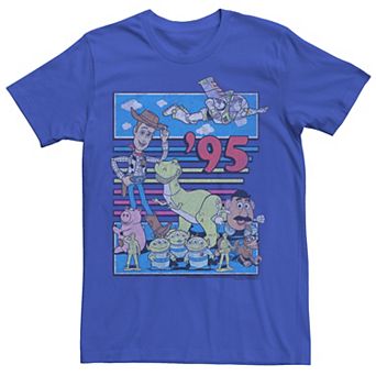 Disney / Pixar's Toy Story Men's 95 Retro Distressed Colorful Tee