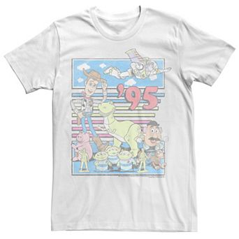 Disney / Pixar's Toy Story Men's 95 Retro Distressed Colorful Tee