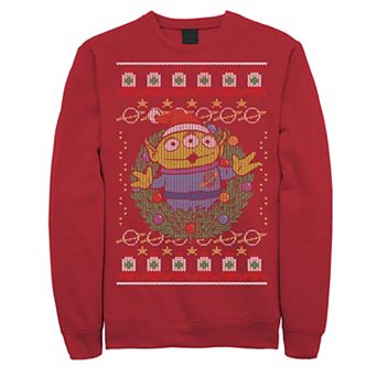 Disney / Pixar's Toy Story Alien Men's Greetings Ugly Christmas StyleSweatshirt