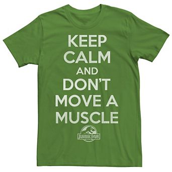 Men's Jurassic Park Keep Calm & Don't Move Graphic Tee