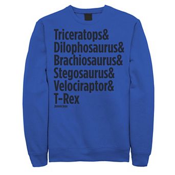 Men's Jurassic Park Dinosaur Names Sweatshirt