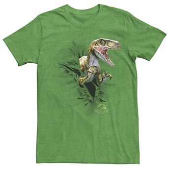 Men's Jurassic Park Ripping Velociraptor Graphic Tee