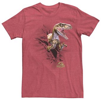 Men's Jurassic Park Ripping Velociraptor Graphic Tee