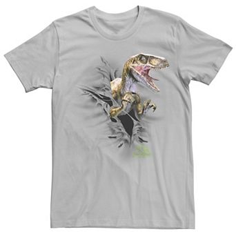 Men's Jurassic Park Ripping Velociraptor Graphic Tee