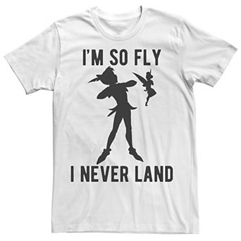 Men's Disney's Peter Pan I'm So Fly I Never Land Tee