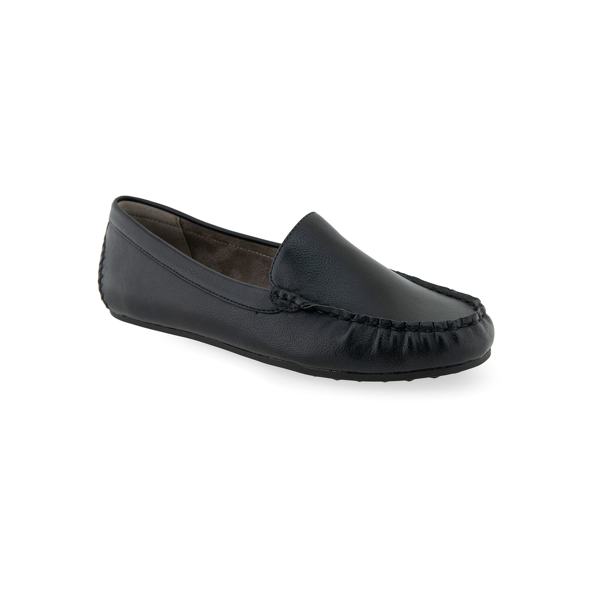 Aerosoles Over Drive Womens Flats, Size: 6.5 Wide, Black Faux Leather