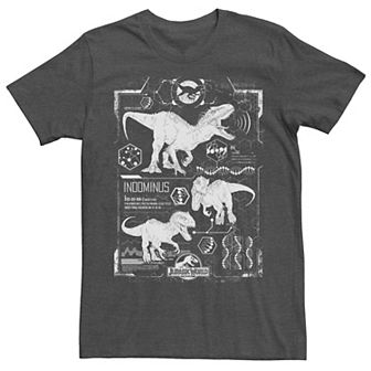 Mens Jurassic World Indominus Rex Schematic Tee