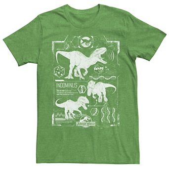 Mens Jurassic World Indominus Rex Schematic Tee