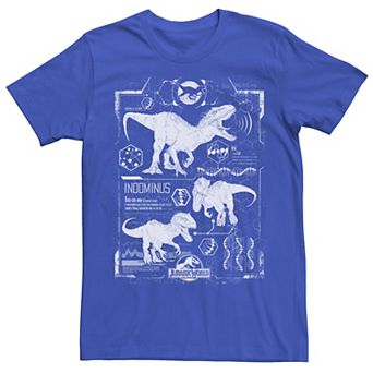 Mens Jurassic World Indominus Rex Schematic Tee