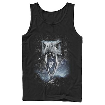 Men's Jurassic World T-Rex Roaring Constellation Tank Top