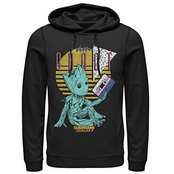 Men's Marvel Guardians Vol. 2 Baby Groot Retro 90's Tape Hoodie