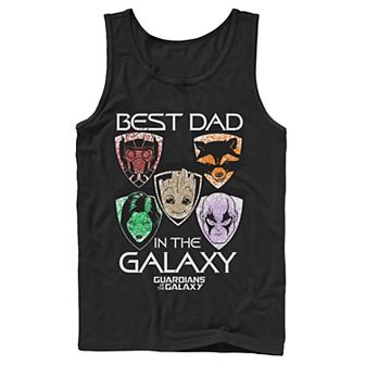 Men's Marvel Guardians Best Dad Father's Day Tank Top