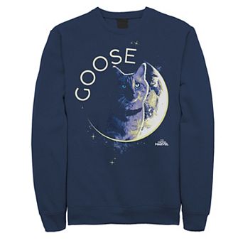 Men's Marvel Captain Marvel Goose Space Planet Portrait Sweatshirt