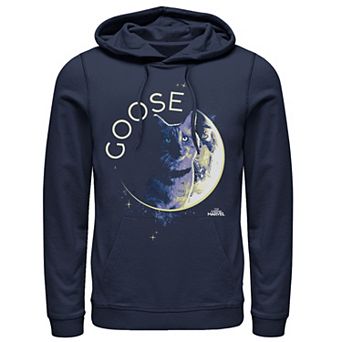 Men's Marvel Captain Marvel Goose Space Planet Portrait Hoodie