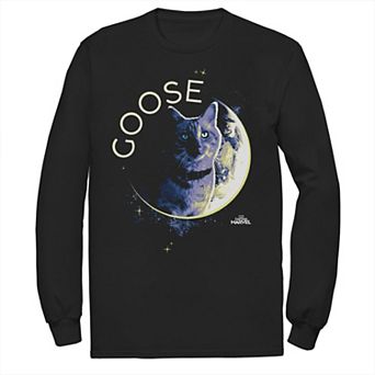 Men's Marvel Captain Marvel Goose Space Planet Portrait Tee