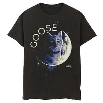 Men's Marvel Captain Marvel Goose Space Planet Portrait Tee
