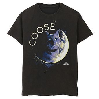 Men's Marvel Captain Marvel Goose Space Planet Portrait Tee