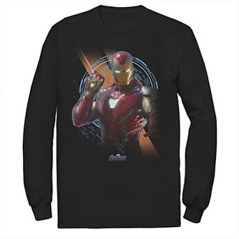 Men's Marvel Avengers Endgame Iron Man Time Travel Platform Logo Tee