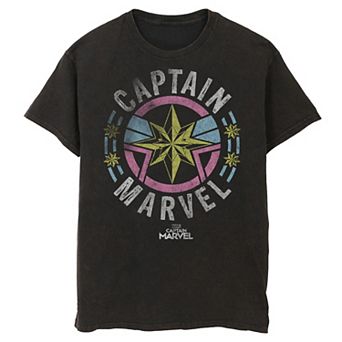 Men's Captain Marvel Retro Badge Tee