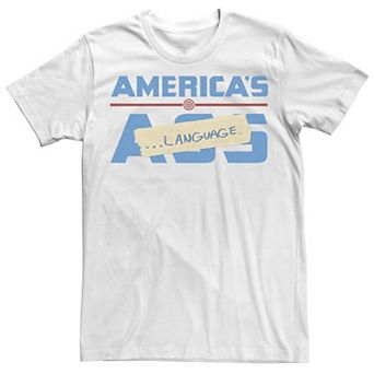 Men's Marvel Avengers: Endgame Captain America America's Language Tee