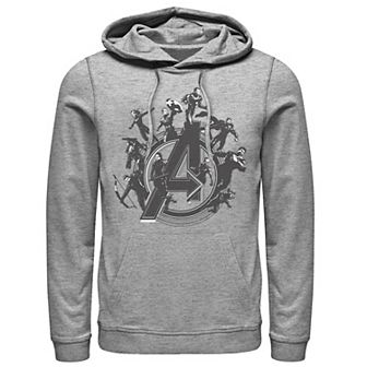 Men's Marvel Avengers Endgame Flying Heroes Logo Hoodie