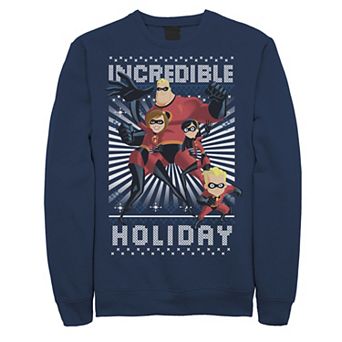 Disney / Pixar's The Incredibles Men's Holiday Portrait Sweatshirt