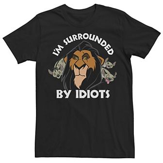 Disney's The Lion King Scar Men's Surrounded by Idiots Tee
