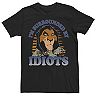 Men's Disney The Lion King Scar Surrounded By Idiots Sunset Poster Tee