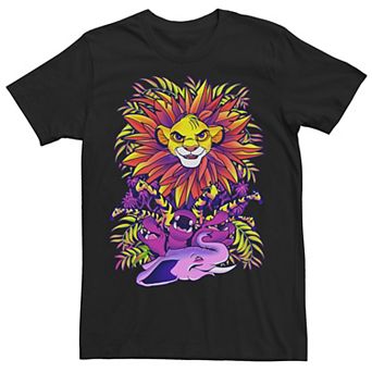 Disney's The Lion King Simba Men's Ornate Color Pop Jungle Portrait Tee