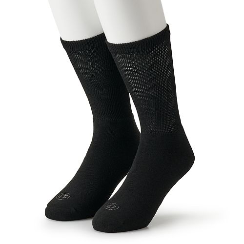 Men's Doctor's Choice 2-pack Diabetic Crew Socks - Extended Size