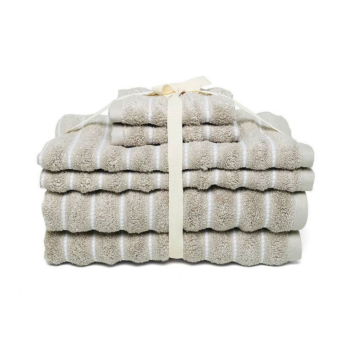 6-piece Quick Dry Bath Towel Set - Oatmeal Weft