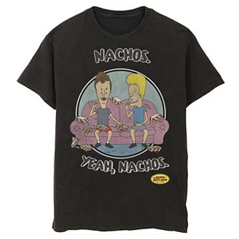 Men's Beavis And Butt-Head "Nachos Yeah Nachos" Portrait Tee