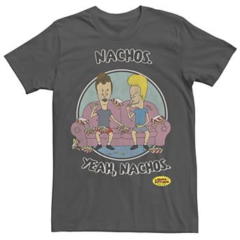 Men's Beavis And Butt-Head "Nachos Yeah Nachos" Portrait Tee