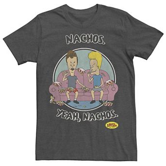 Men's Beavis And Butt-Head "Nachos Yeah Nachos" Portrait Tee