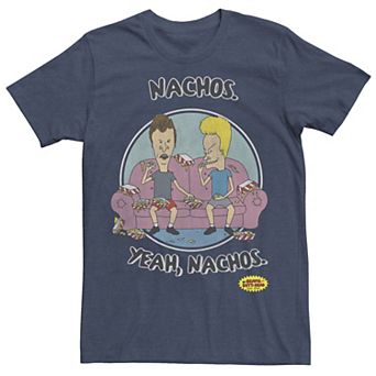 Men's Beavis And Butt-Head "Nachos Yeah Nachos" Portrait Tee