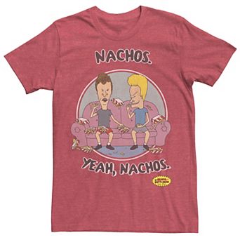 Men's Beavis And Butt-Head "Nachos Yeah Nachos" Portrait Tee