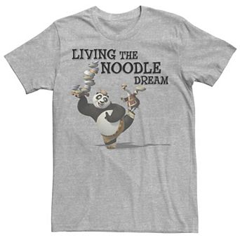 Men's Kung Fu Panda Po And Mr. Ping Living The Noodle Dream Graphic Tee