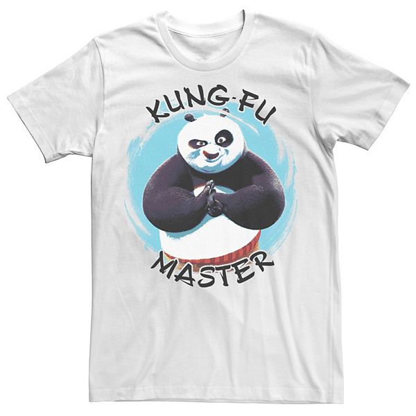 Men's Kung Fu Panda Po Kung Fu Master Paint Smear Portrait Tee
