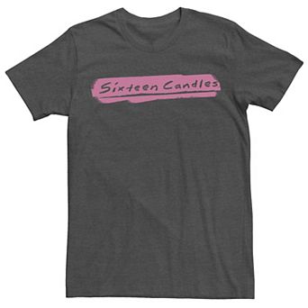 Men's Sixteen Candles Pink Spray Paint Logo Tee