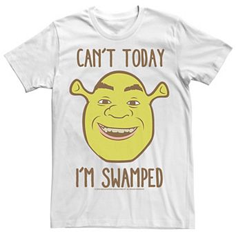 Men's Shrek Can't Today I'm Swamped Tee