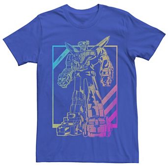 Men's Voltron: Defender of the Universe Neon Outline Portrait Tee