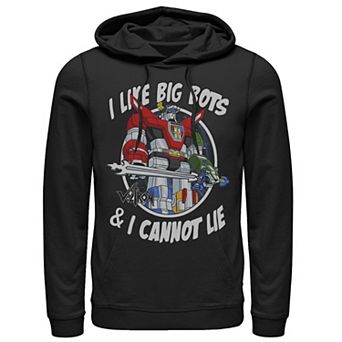 Men's Voltron: Retro Defender I Like Big Bots Distressed Graphic Hoodie