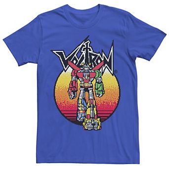 Men's Voltron: Defender of the Universe Retro Gradient Portrait Graphic Tee