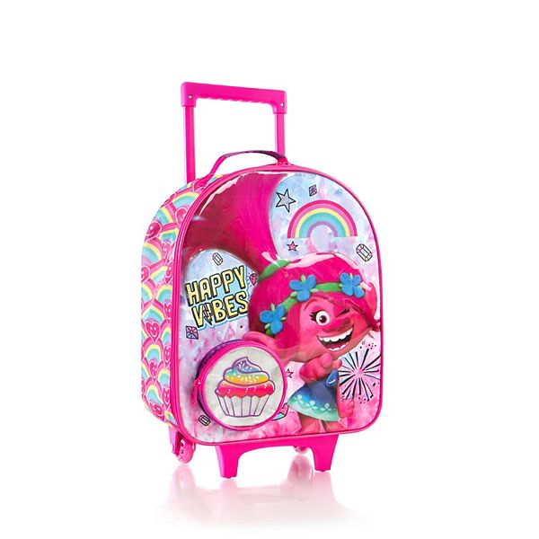 Heys SG_B07DGG3TSL_US Dream Works Trolls Hardside Rolling Luggage for Kids 16 Inch Pink