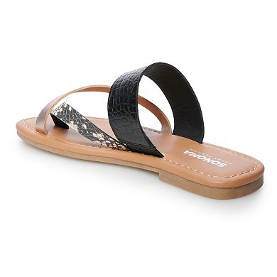 Sonoma Goods For Life® Dalmatian Women's Toe Thong Sandals