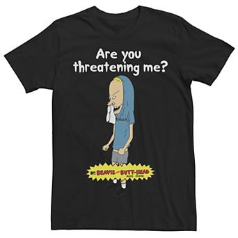 Men's Beavis and Butt-Head "Threatening Me" Graphic Tee