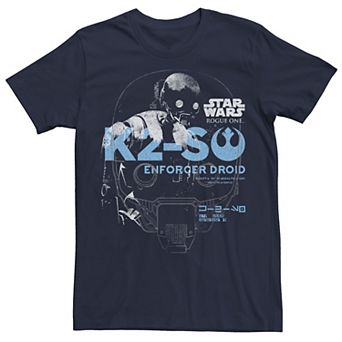 Men's Star Wars Rogue One K2-SO Enforcer Droid Portrait Tee