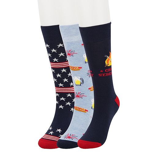Men's Haggar® 3Pack Funky Pattern Socks