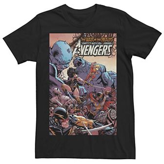 Men's Marvel Avengers The War of the Realms Comic Cover Tee
